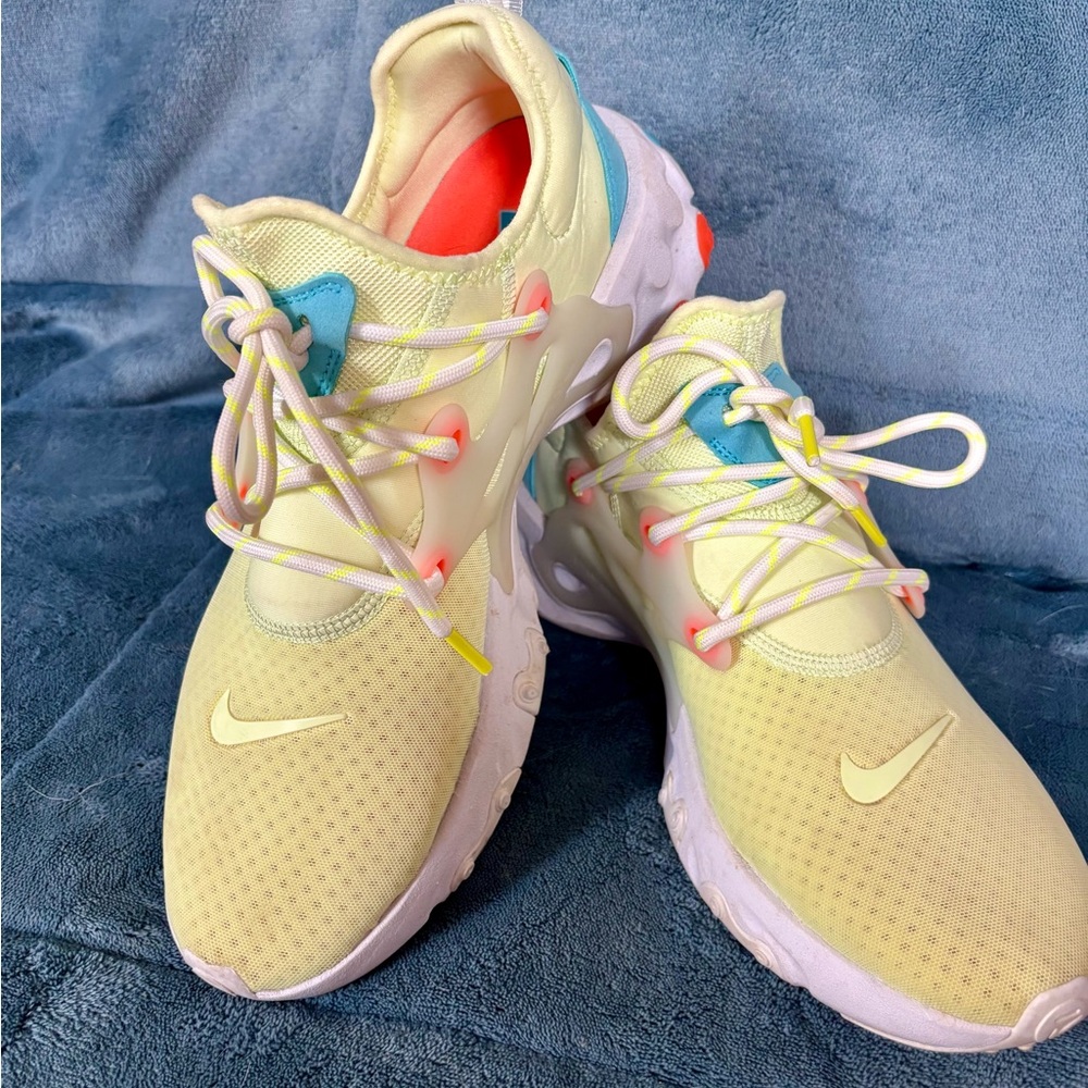 Nike Yellow and Blue Sneakers
